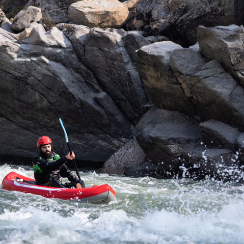 AIRE Tater Inflatable Kayak in use