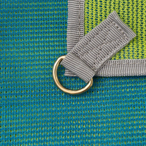 CGear Sand-Free RV Mat Blue/Green corner d-ring