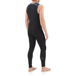 NRS Men's 2.0 Farmer John Wetsuit in Black model back