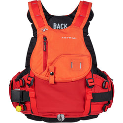 Astral Indus Lifejacket (PFD) in Red/Orange front