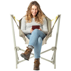 Nemo Stargaze EVO-X Reclining Camp Chair woman reading