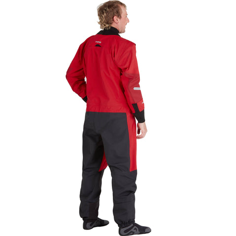 NRS Men's Foray Dry Suit in Red model front
