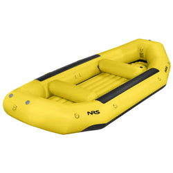 NRS Otter 130 Self-Bailing Raft in Yellow angle