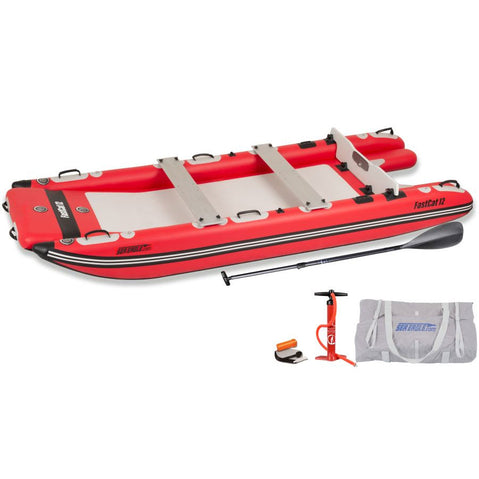 Sea Eagle FastCat12 Deluxe Inflatable Cataraft Package set