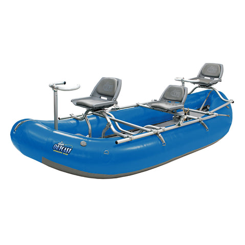 Outcast PAC 1300 Self-Bailing Raft Blue No Oars