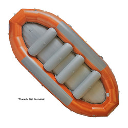 AIRE 160DD Self-Bailing Raft in Orange top