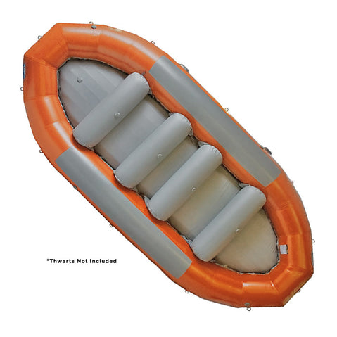 AIRE 160DD Self-Bailing Raft in Orange top