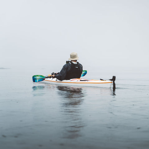 Aqua Bound Whiskey Fiberglass Bent Shaft 2-Piece Kayak Paddle lifestyle