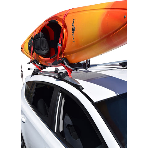 Malone Downloader Kayak Roof Rack with kayak loaded