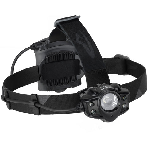 Princeton Tec Apex 650 Headlamp in Black/Dark Gray front