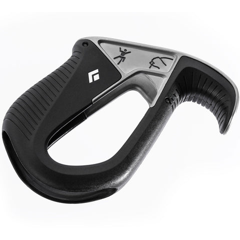 Black Diamond ATC Pilot Belay Device in Black angle