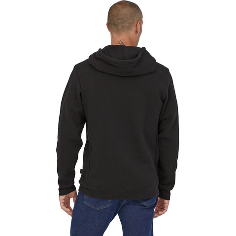 Patagonia P-6 Logo Uprisal Hoody in Black model back
