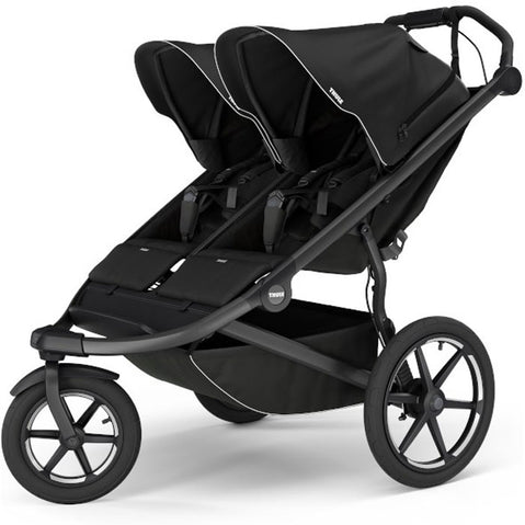 Thule Urban Glide 3 Double Stroller in Black angle