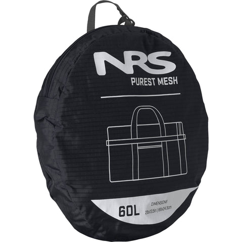 NRS Purest Mesh Duffel Bag in Black in 60L storage bag