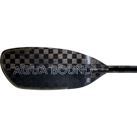 Aqua-Bound Aerial Minor Carbon Straight Shaft 1-Piece Kayak Paddle left balde frontside