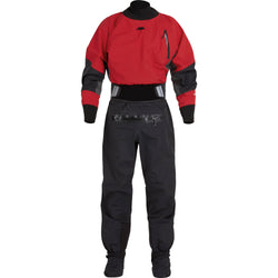 NRS Men's Pivot Drysuit in Red front