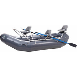 Outcast OSG Drifter 13 Self-Bailing Raft in Gray left