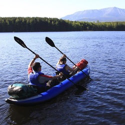 Sea Eagle Explorer 420X Inflatable Kayak Deluxe Tandem Package lifestyle