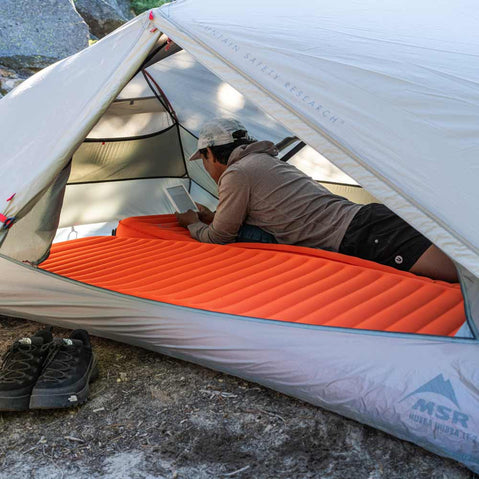 Therm-a-Rest NeoLoft Sleeping Pad camper reading