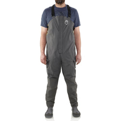 NRS Champion Bibs in Dark Shadow model front