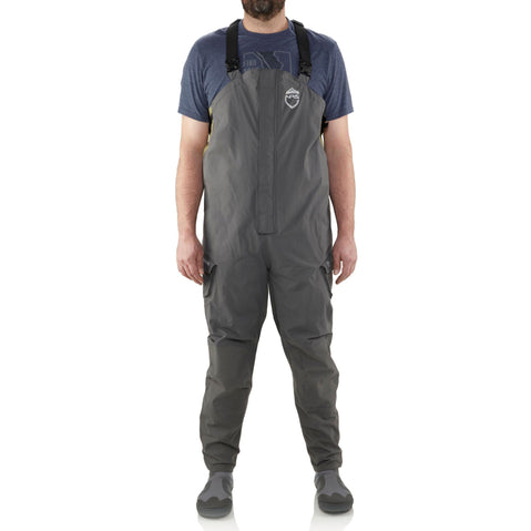 NRS Champion Bibs in Dark Shadow model front