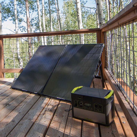 Goal Zero Boulder 200 Briefcase Solar Panel angle