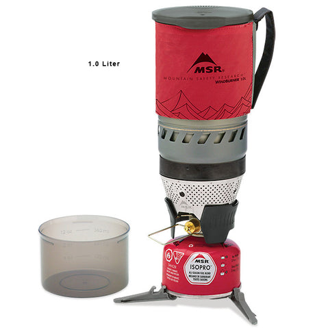 MSR WindBurner Stove System in Red complete with cup