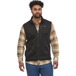 Patagonia Men's Better Sweater Vest in Black model view front