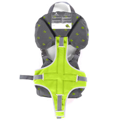 Level Six Puffer Infant Lifejacket (PFD) in Lime Green back
