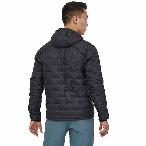 Patagonia Men's Micro Puff Hoody Black model back