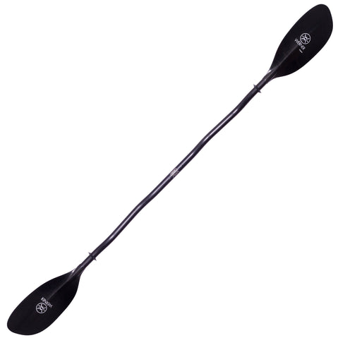 Werner Cyprus Carbon Bent Shaft Kayak Paddle in Carbon angle