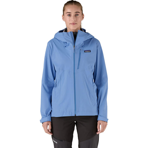Patagonia Women's Granite Crest Rain Jacket in Abundant Blue model front