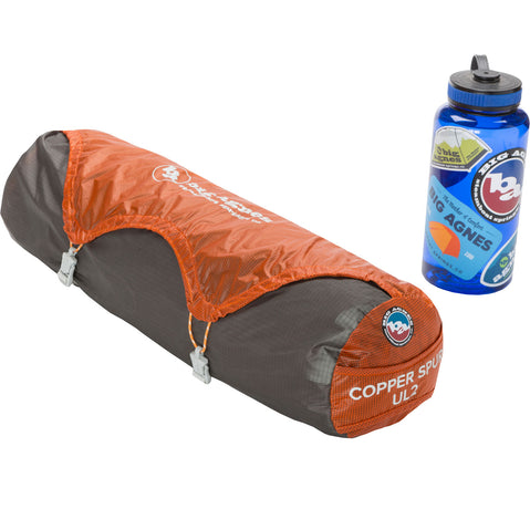 Big Agnes Copper Spur UL 2 Person Backpacking Tent in Tangelo stuff sack