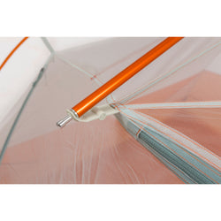 Big Agnes Copper Spur UL 4 Person Backpacking Tent in Tangelo cross pole socket