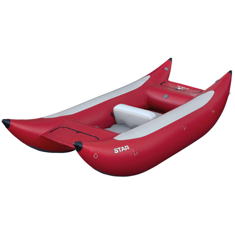 Star Slice XL 12 Paddle Cataraft in Red angle
