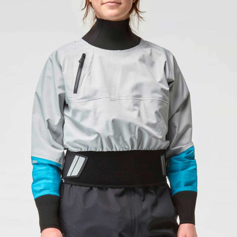 NRS Women's Stratos Semi-Dry Paddling Jacket chest pantel
