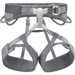 Petzl Men's Sama Rock Climbing Harness in Gray front