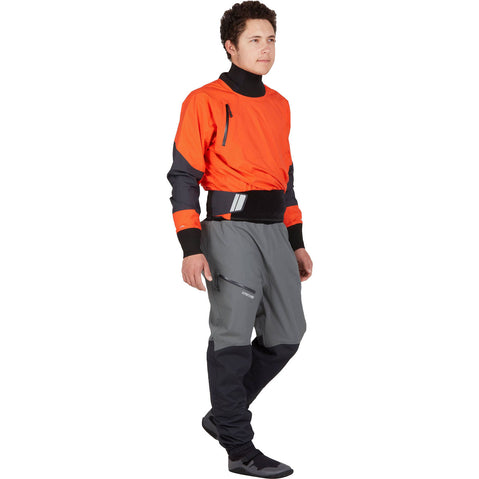 NRS Men's Stratos Semi-Dry Paddling Jacket in flare model front