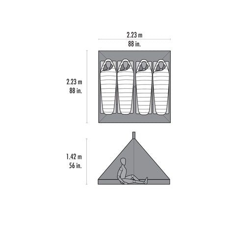 MSR Front Range Bug/Floor Insert diagram