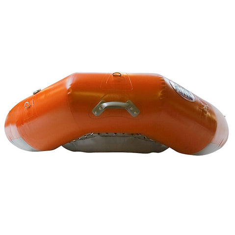 AIRE 160DD Self-Bailing Raft in Orange front