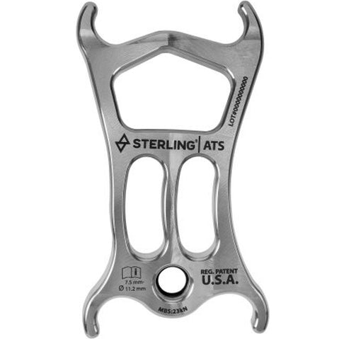 Sterling Rope ATS Belay And Rappel Device in Stainless Steel front