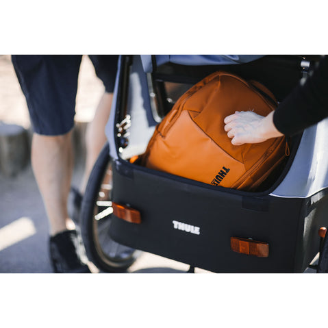 Thule Courier Bicycle Trailer/Stroller in Aegean Blue lifestyle