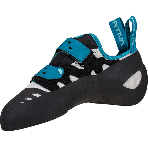 La Sportiva Women's Tarantula Boulder Rock Climbing Shoes in Ice/Crystal left view