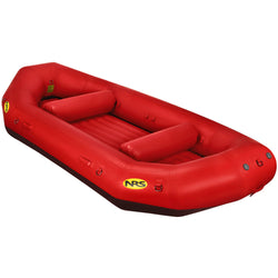 NRS E-140 Self-Bailing Raft in Red right