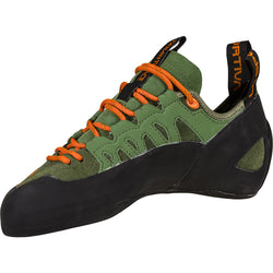 La Sportiva Men's Tarantulace Rock Climbing Shoes in Olive/Tiger left