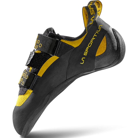 La Sportiva Miura VS Rock Climbing Shoes in Black/Yellow left