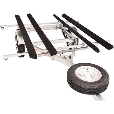 Malone MicroSport LowBed 2 Kayak Bunk-Style Trailer Package angle