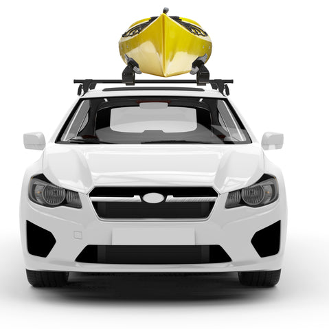 Yakima SweetRoll Kayak Roof Rack with loaded front