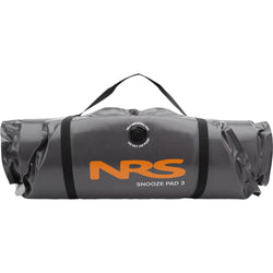 NRS Snooze Sleeping Pad in Gray roll angle in 3inch