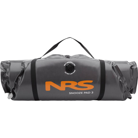 NRS Snooze Sleeping Pad in Gray roll angle in 3inch